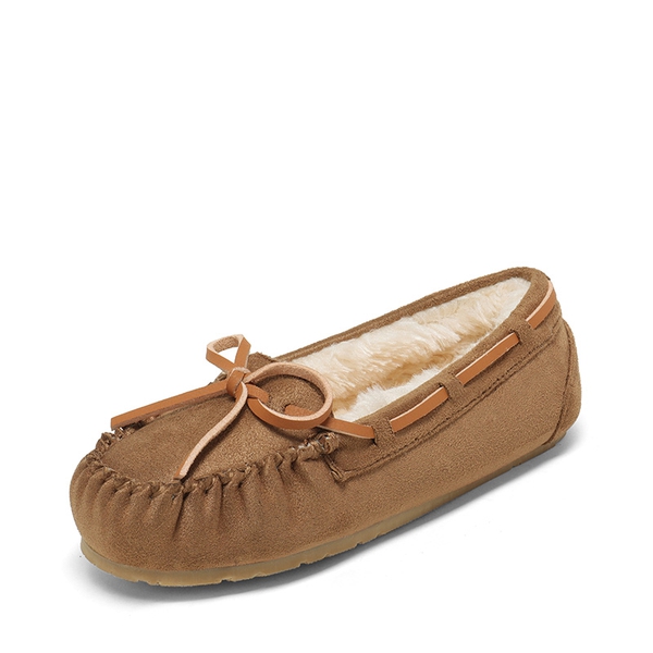 Boys & Girls Faux Fur Slippers - CHESNUT -  0